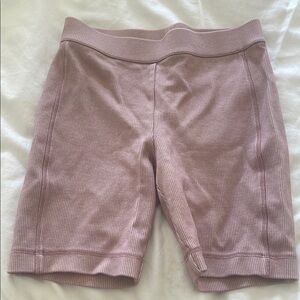 Women's Club Monaco Pink Ribbed Shorts